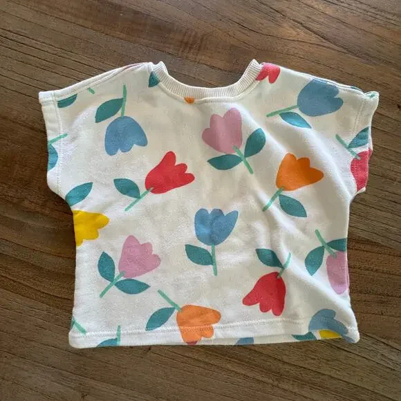 Zara 2 Piece Flower Outfit - Size 2 - Picture 3 of 7